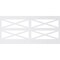 Ekena Millwork 44"H x 94 1/2"W Farmhouse Fence PVC Wainscot Paneling Kit WPK44X94FHF - alternate 3